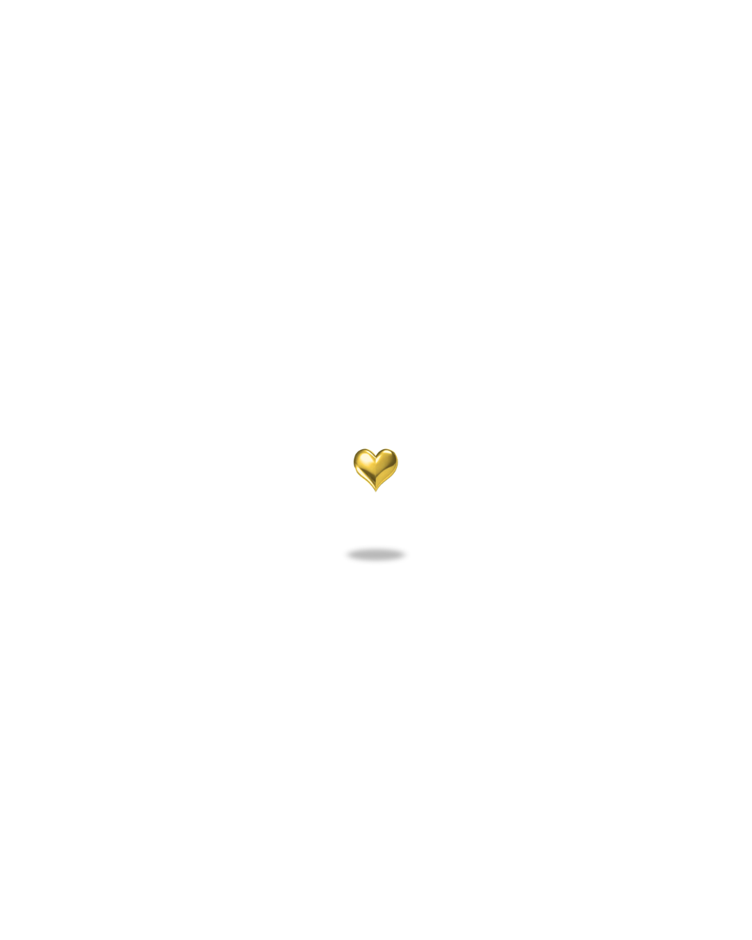 Mini Romantic Heart 18ct Yellow Gold
