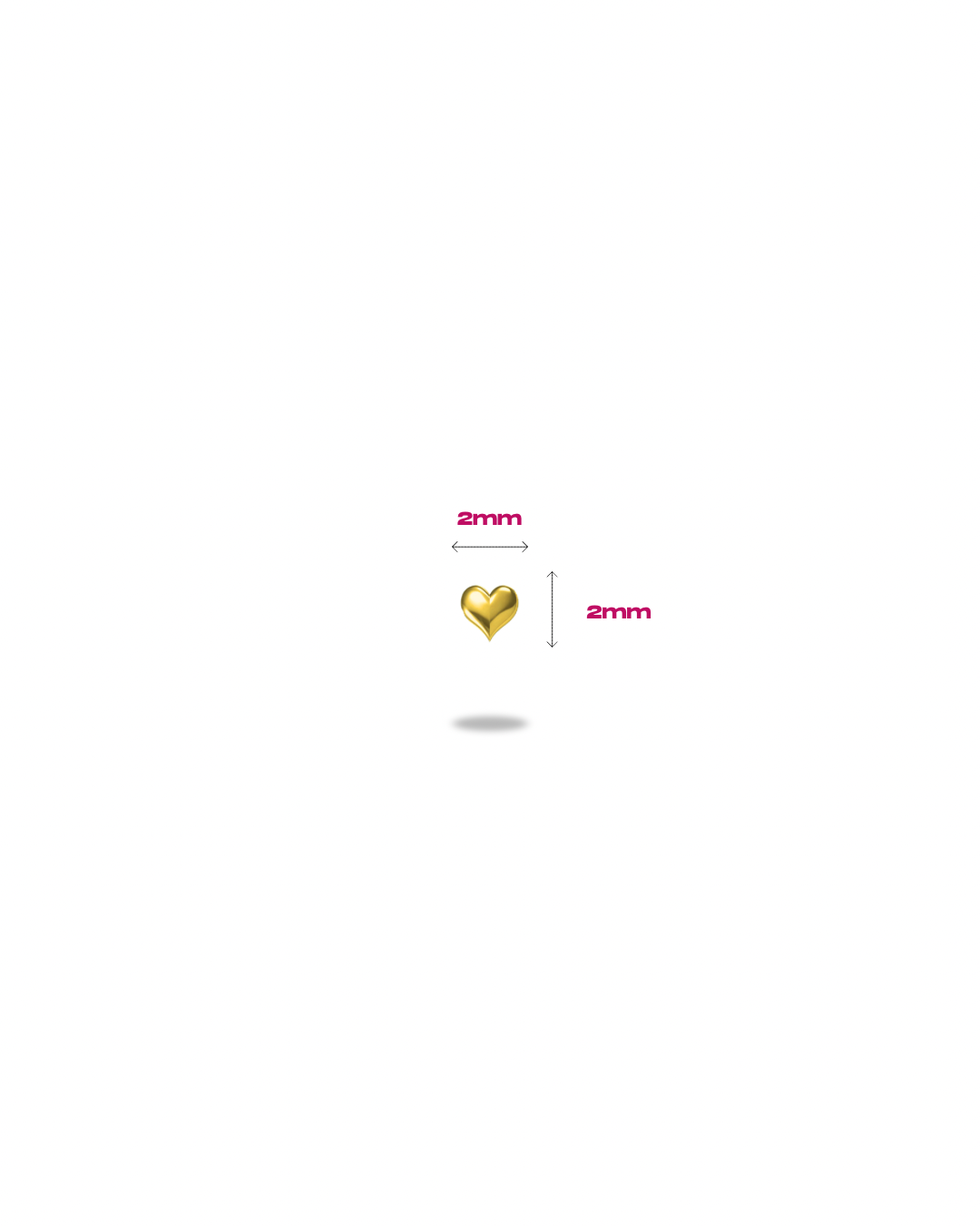 Mini Romantic Heart 18ct Yellow Gold