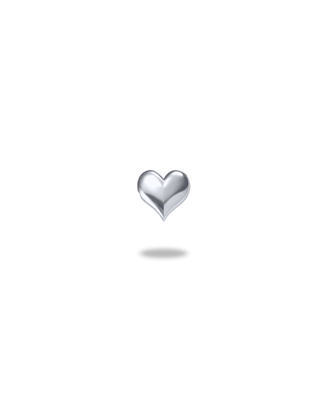 Romantic Heart 18ct White Gold